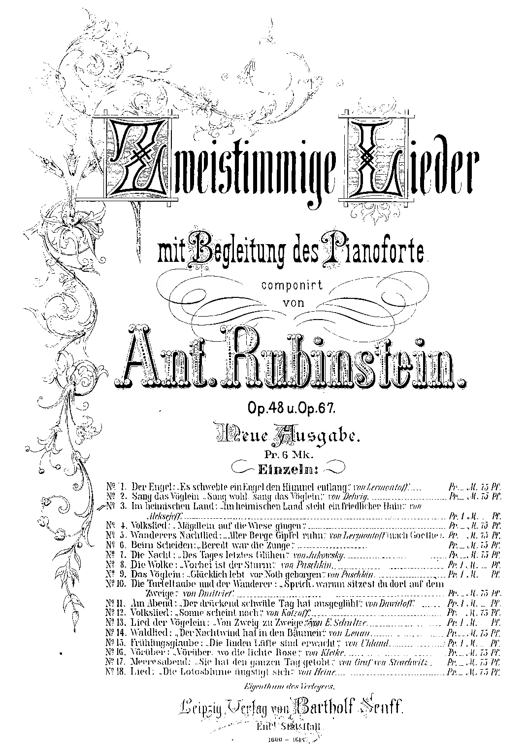 12 Lieder - Page 1