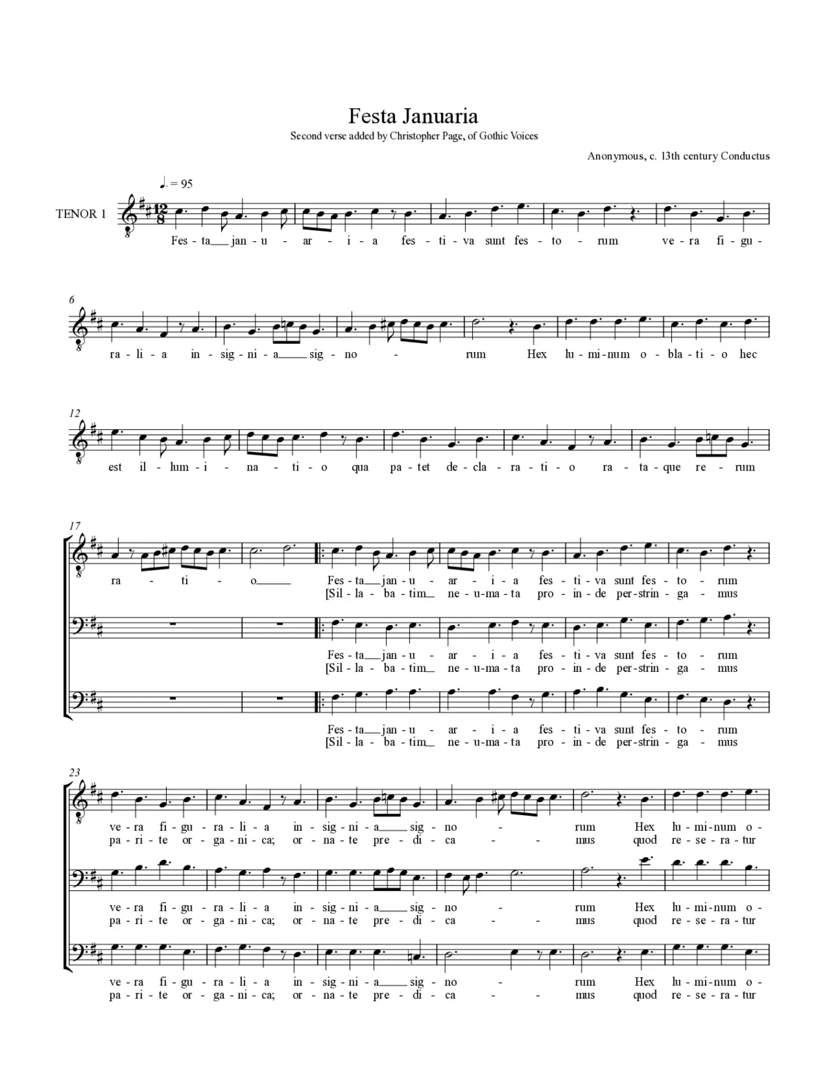 Festa Januaria - Page 1
