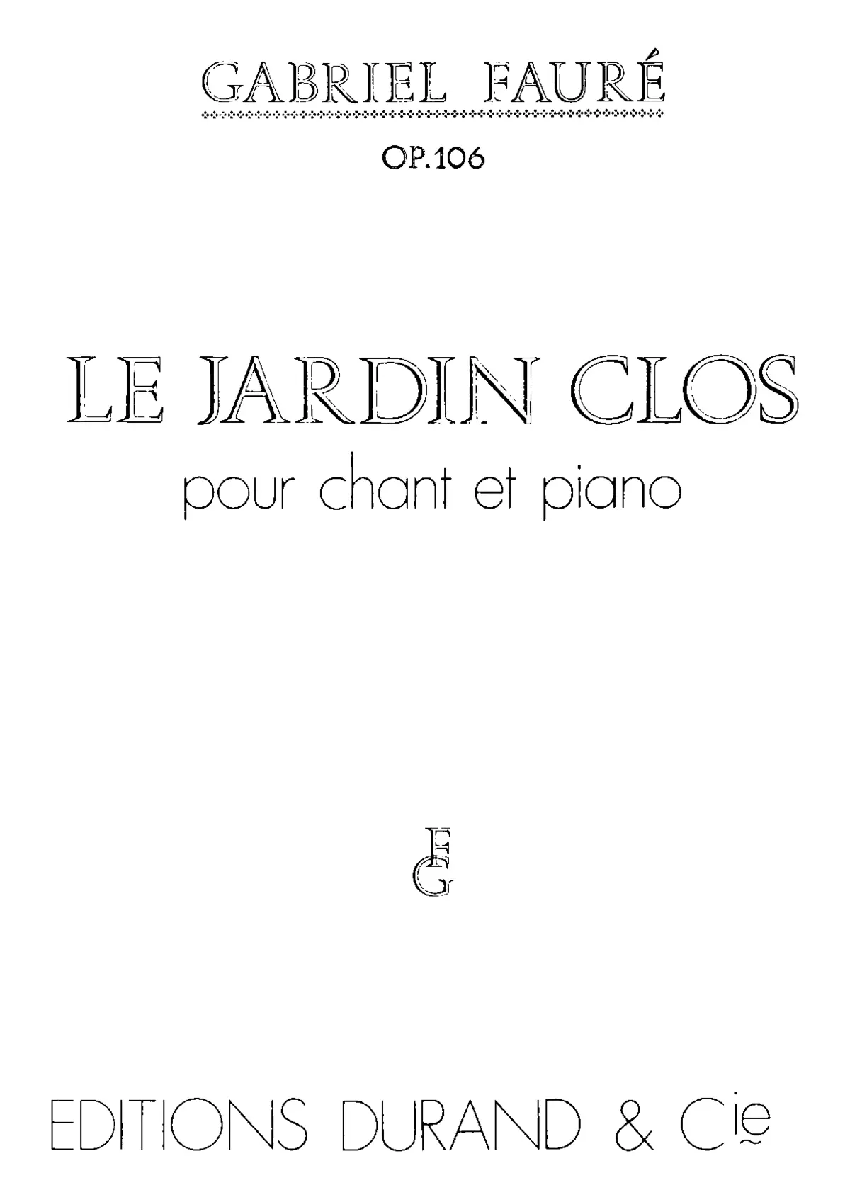 Le jardin clos - Page 1