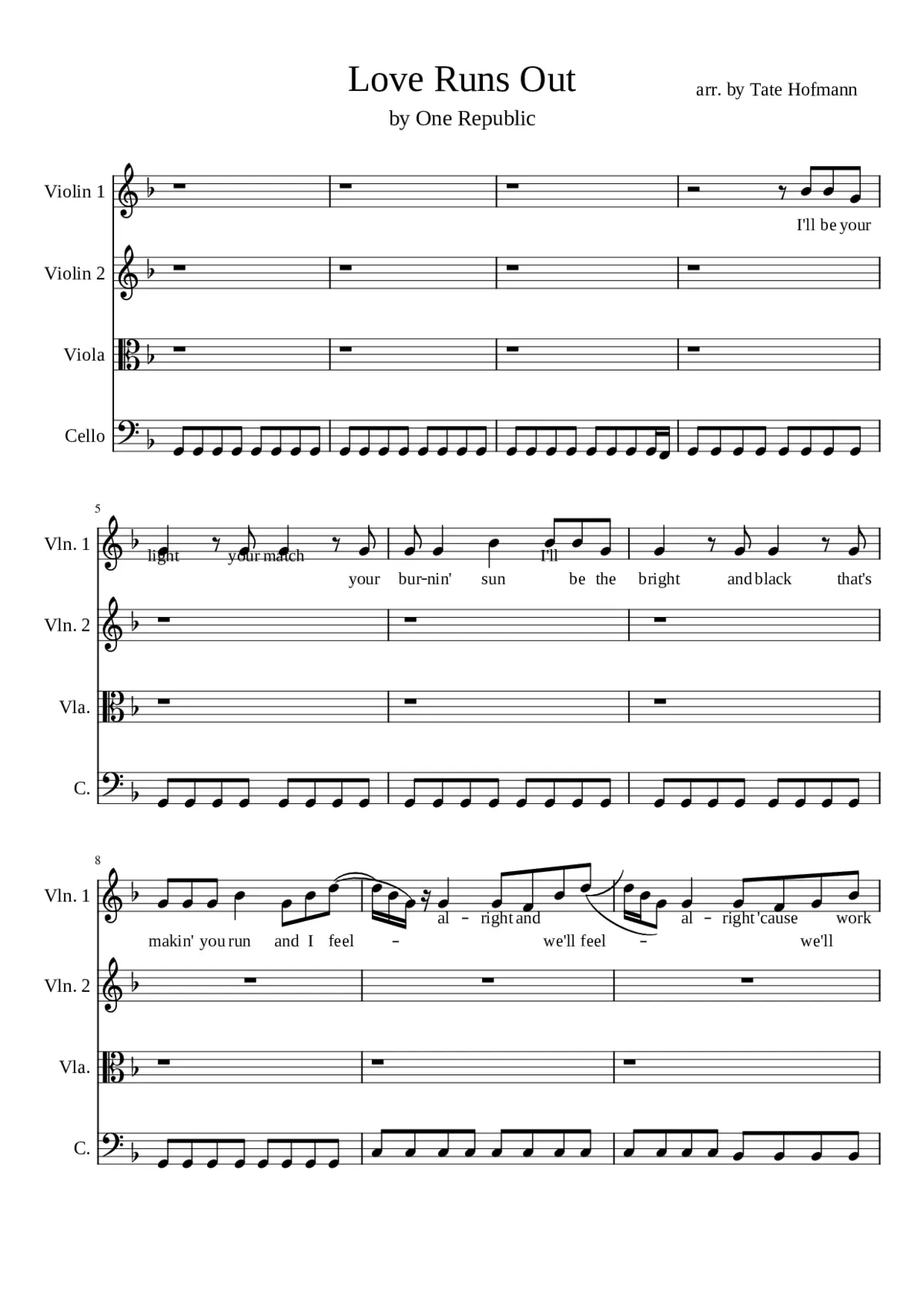 love runs out - Page 1