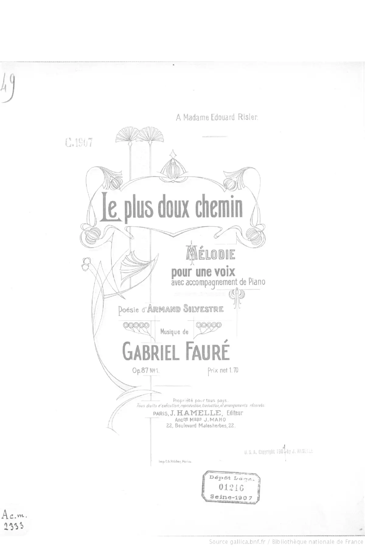 Deux madrigals - Page 1