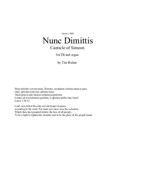 Nunc Dimittis