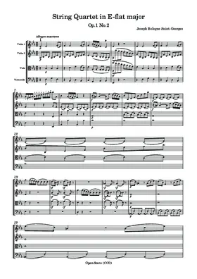 String Quartet in E-flat major, Op.1 No.2