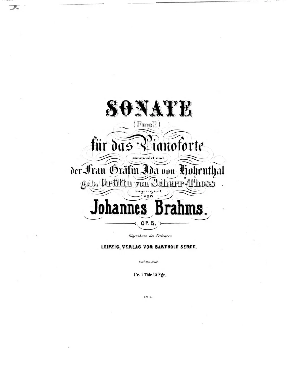 Piano Sonata No.3 - Page 1