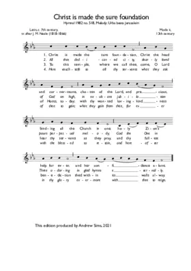 Christ is made the sure foundation