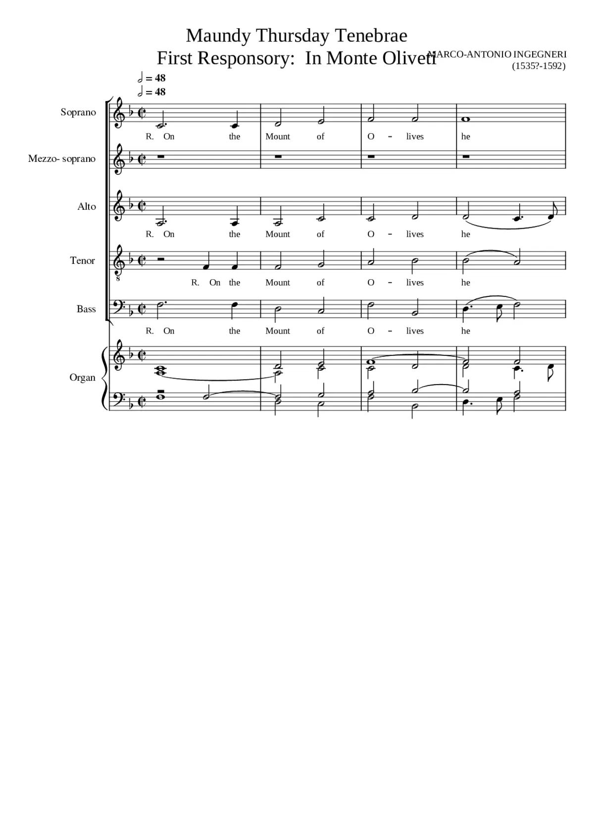 On the Mount of Olives - Page 1