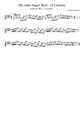 Mr. John Angus' Reel - of Calcutta
