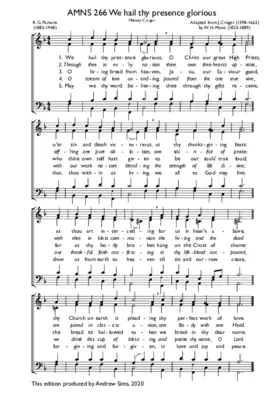 We hail thy presence glorious