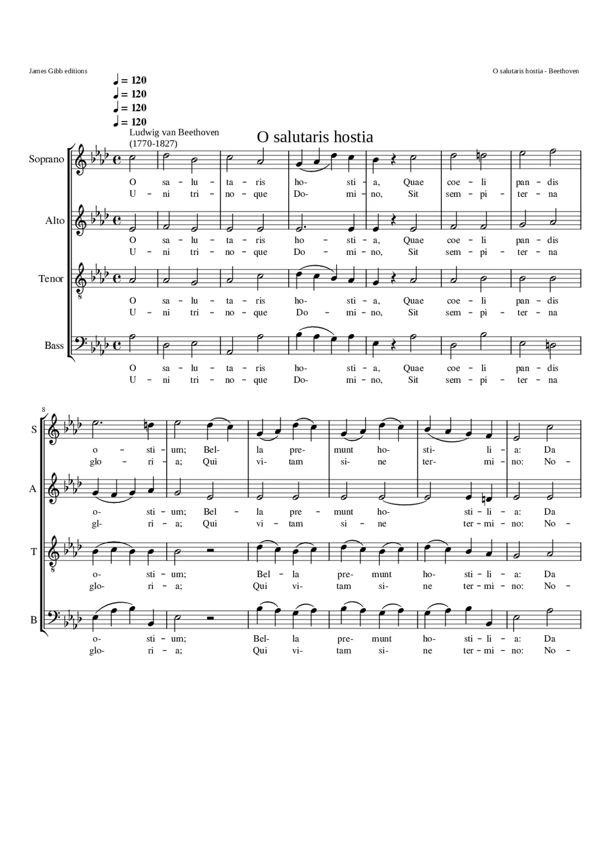 O salutaris hostia - Page 1