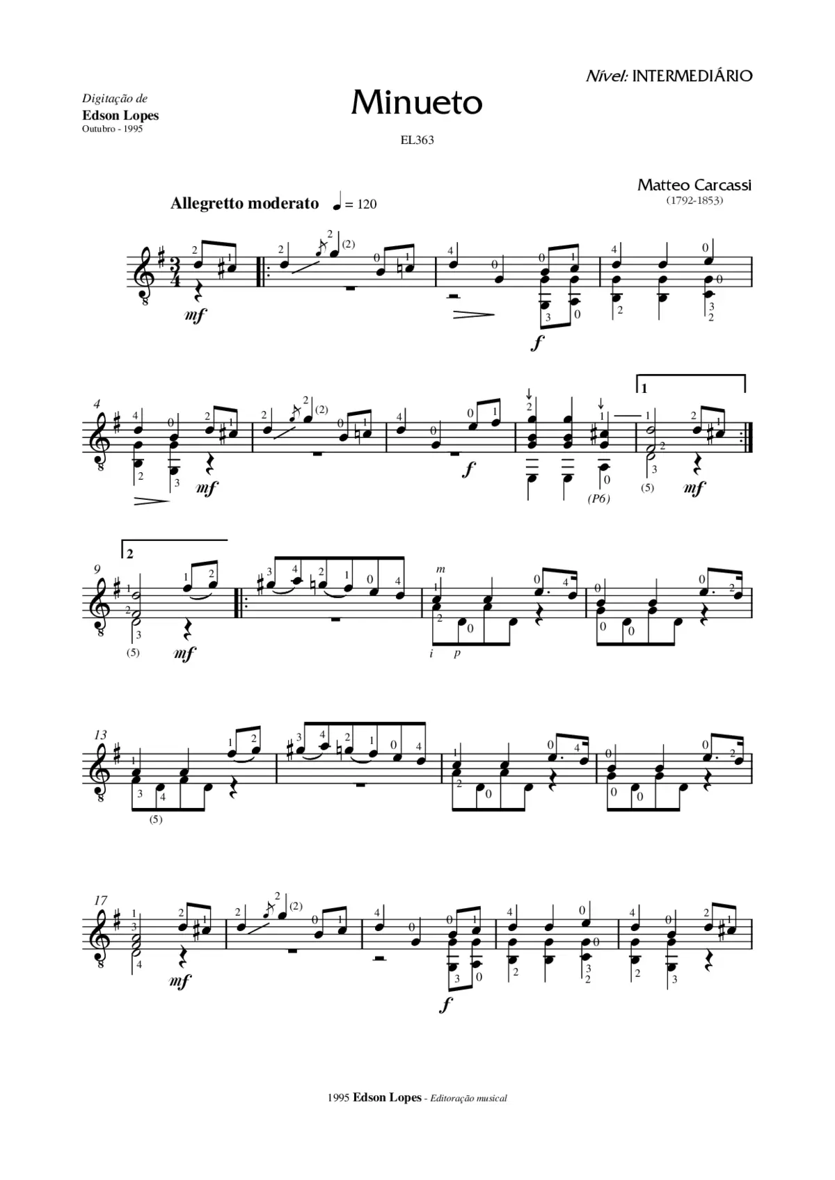 Menuet in G major - Page 1