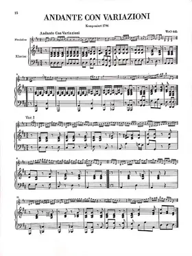 Andante con Variazioni for Mandolin and Harpsichord