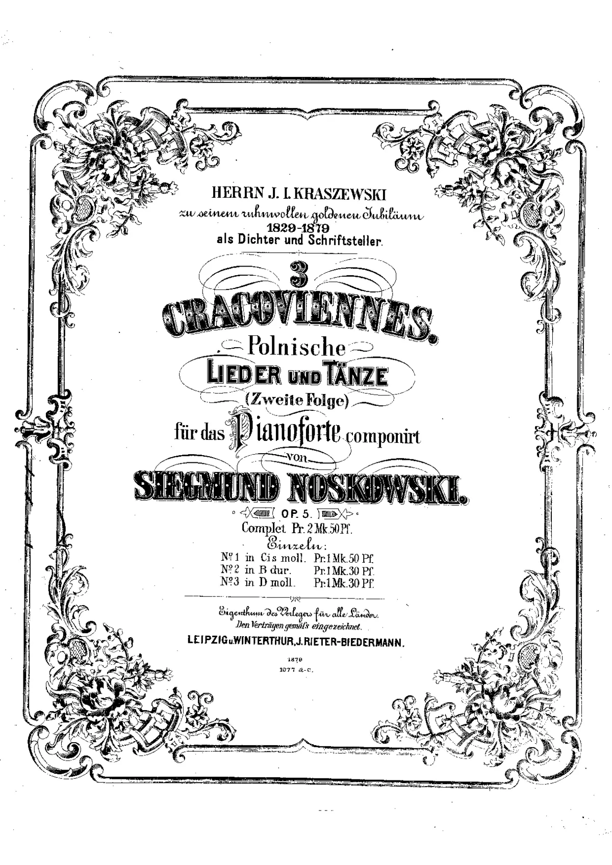3 Cracoviennes - Page 1