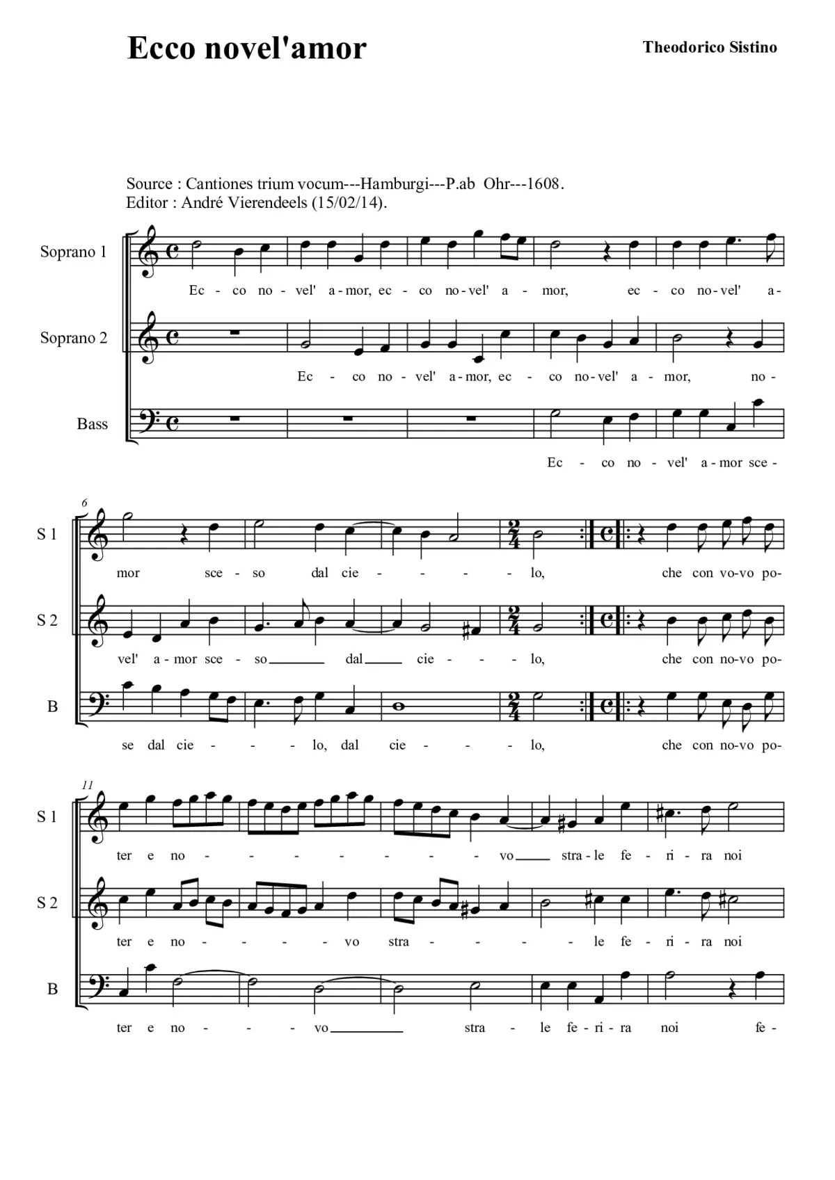 Ecco novel' amor - Page 1