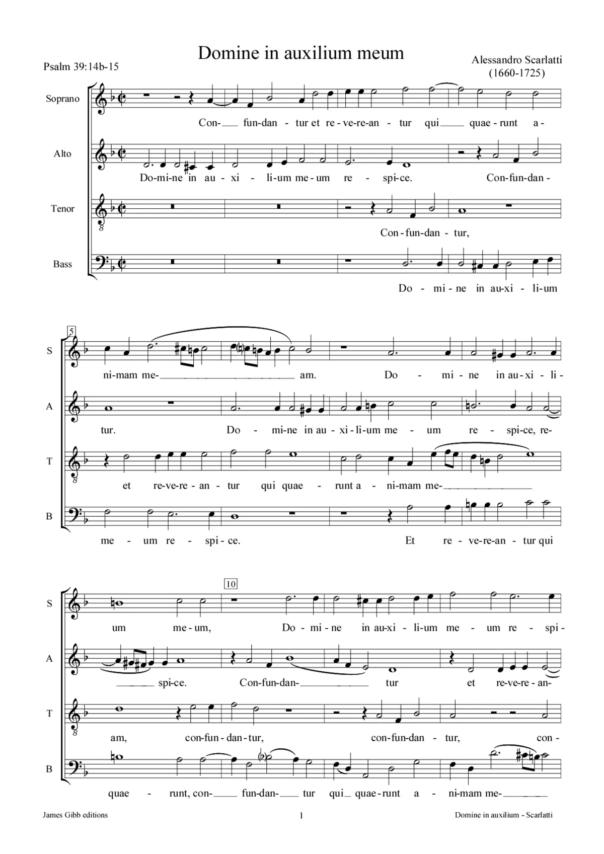 Domine in auxilium meum - Page 1