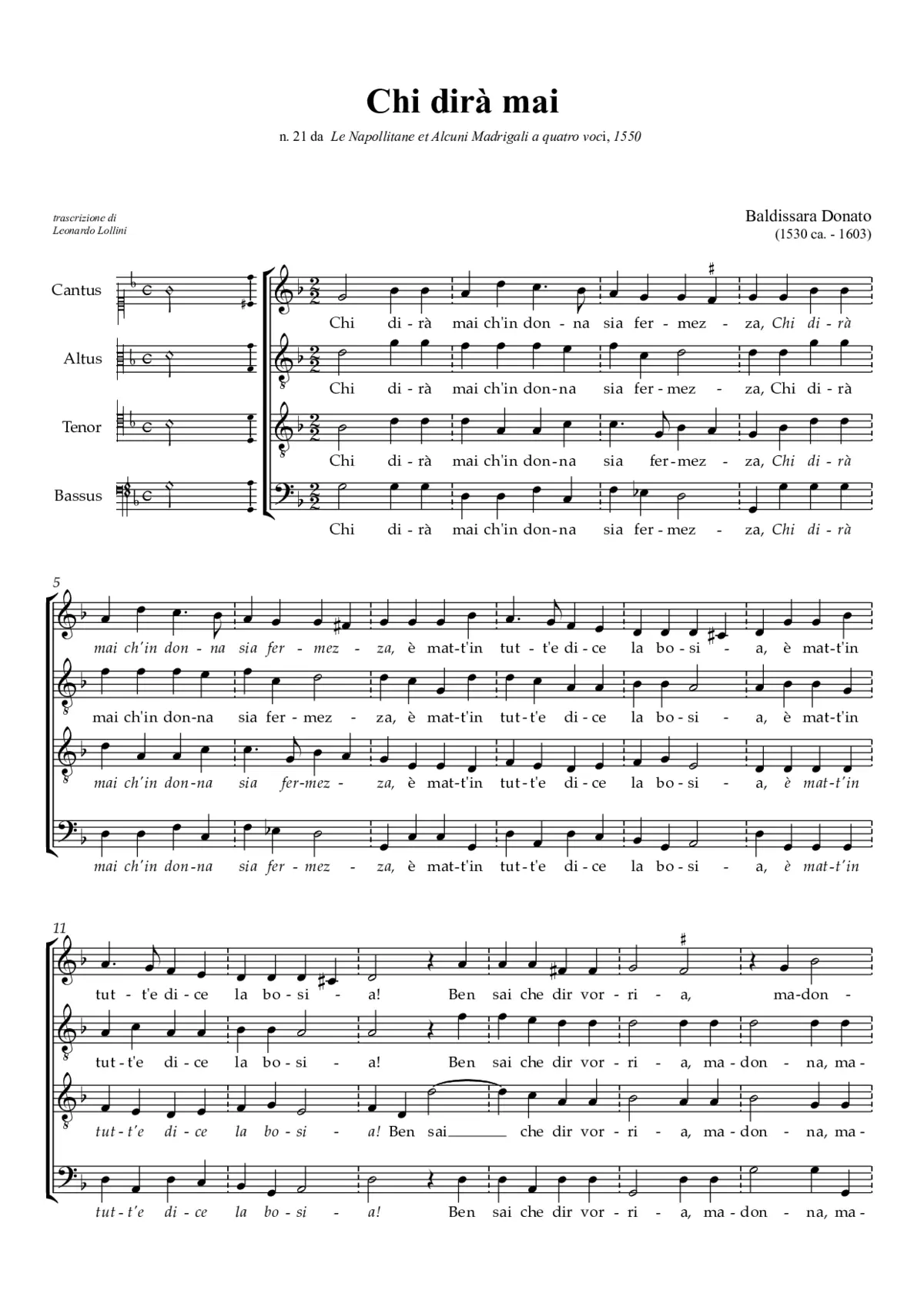 Chi dirà mai - Page 1