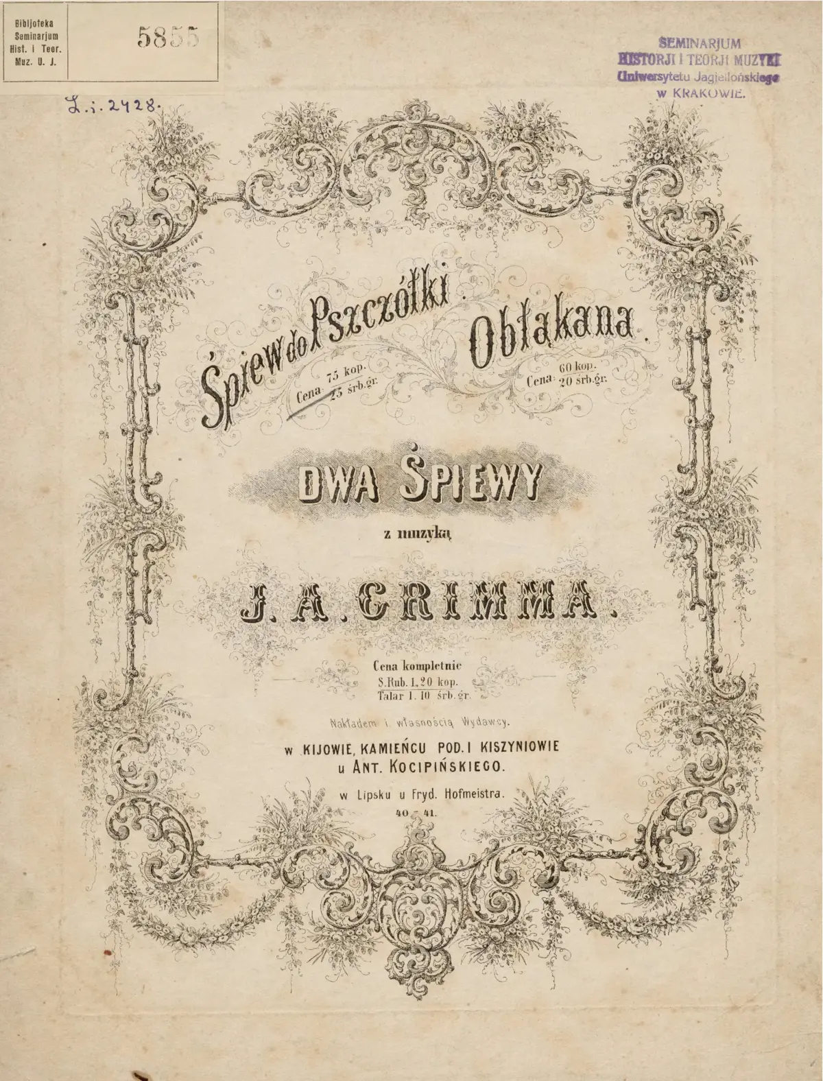 2 Śpiewy - Page 1
