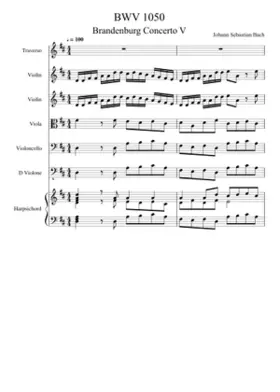 Brandenburg Concerto No.5 in D major BWV 1050