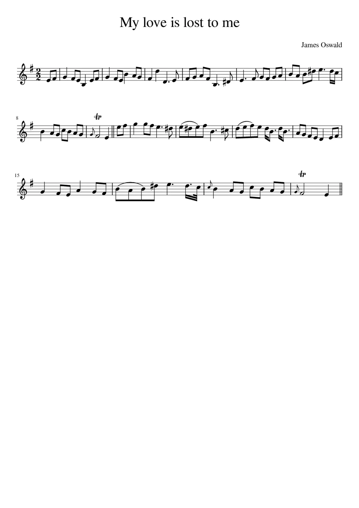 My love is lost to me - Page 1