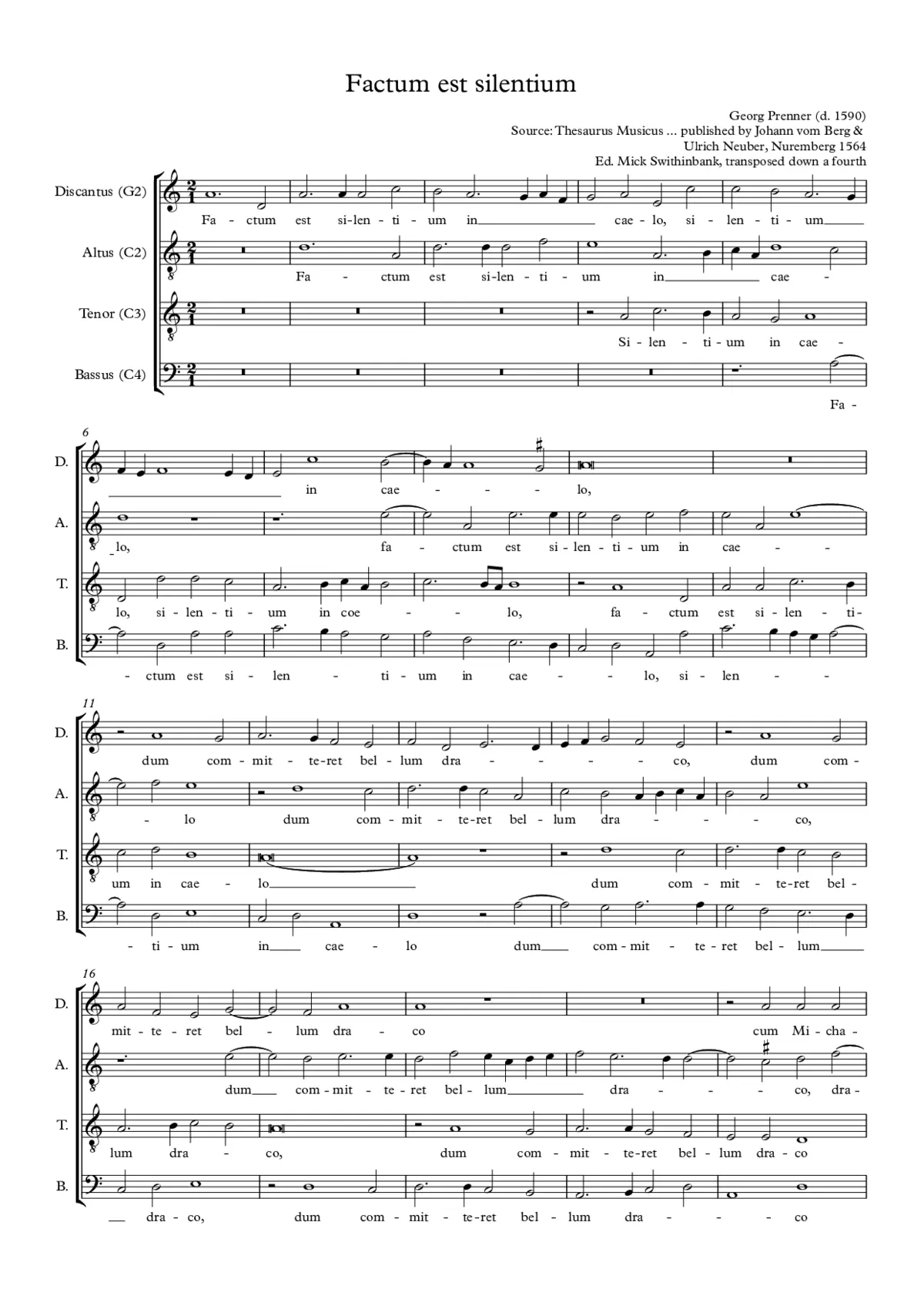 Factum est silentium - Page 1