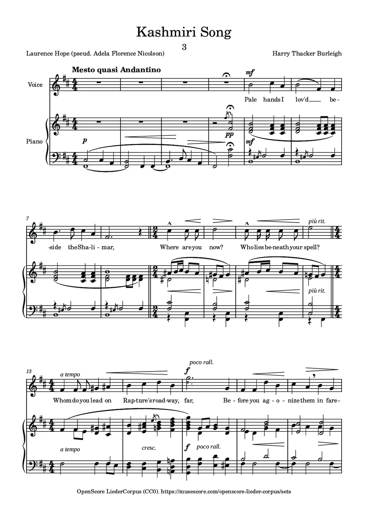 Kashmiri Song - Page 1