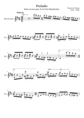 Preludio sobre un tema de Mendelssohn