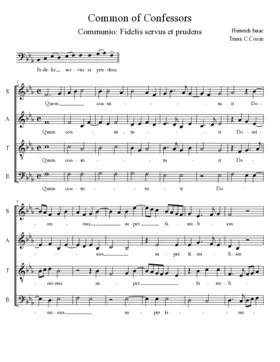 Fidelis servus et prudens