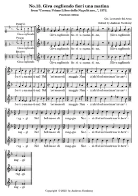 Giva cogliendo fiori una matina