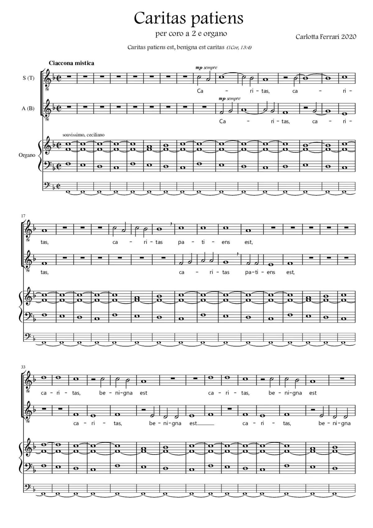 Caritas patiens - Page 1