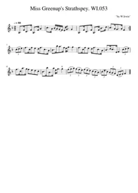 Miss Greenup's Strathspey. WI.053