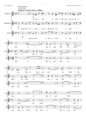 Adieu! sweet love adieu