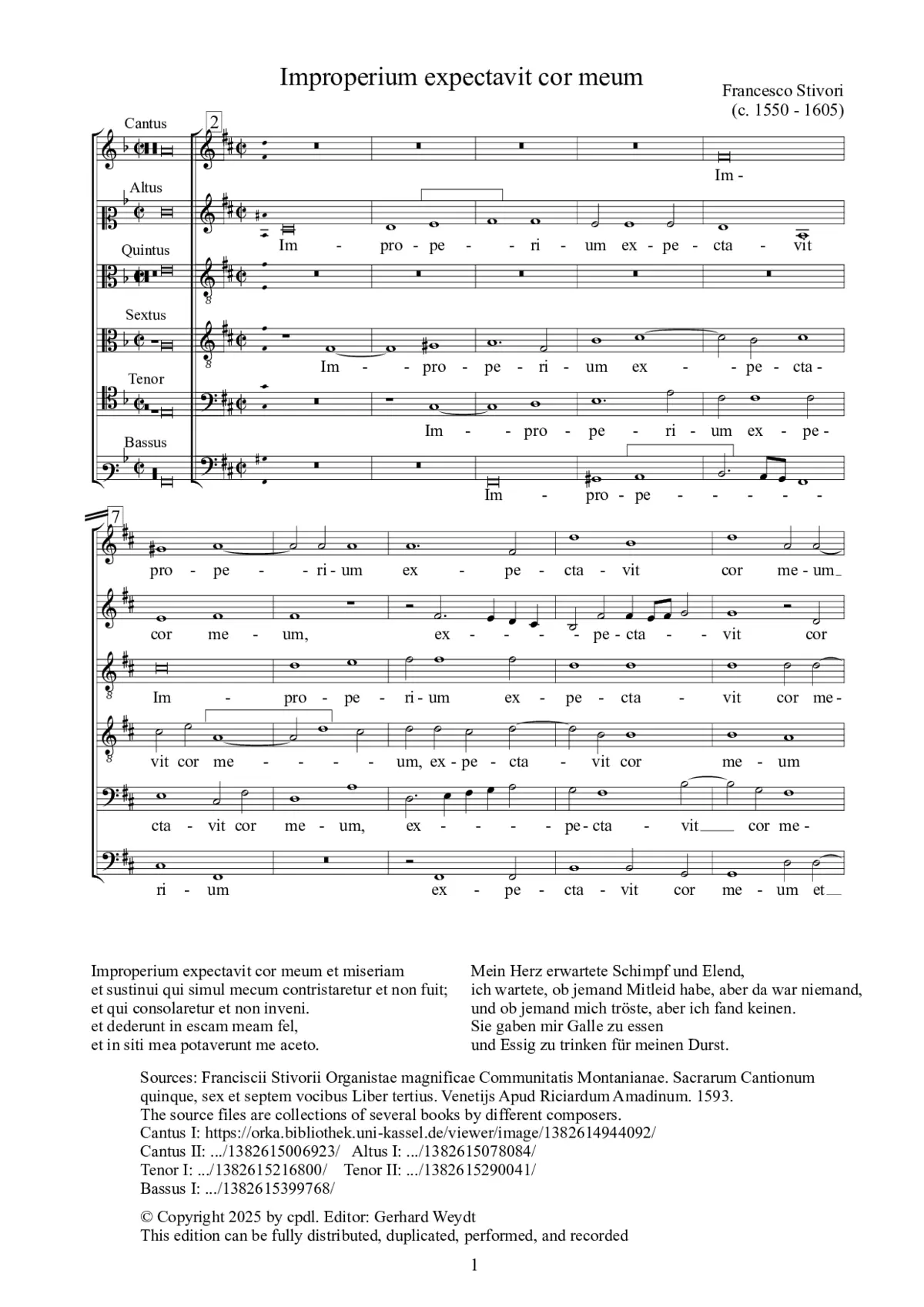 Improperium expectavit cor meum - Page 1