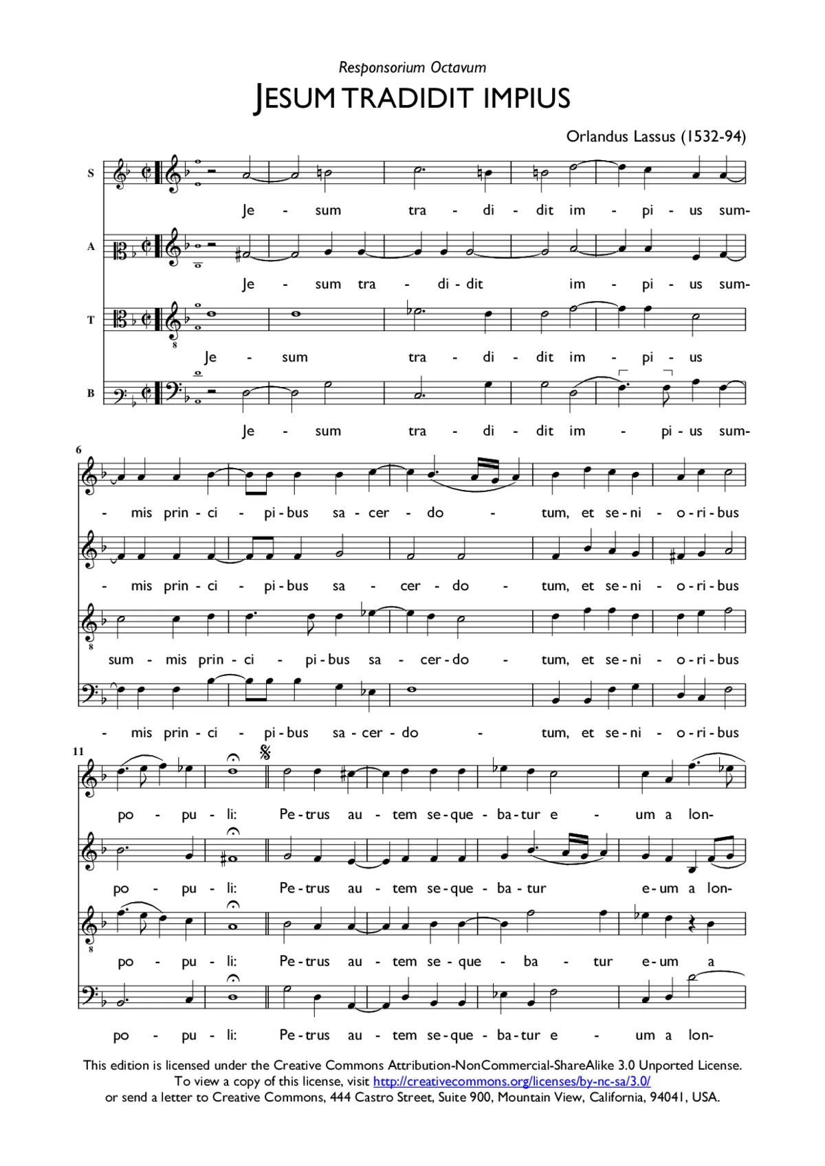 Jesum tradidit impius - Page 1