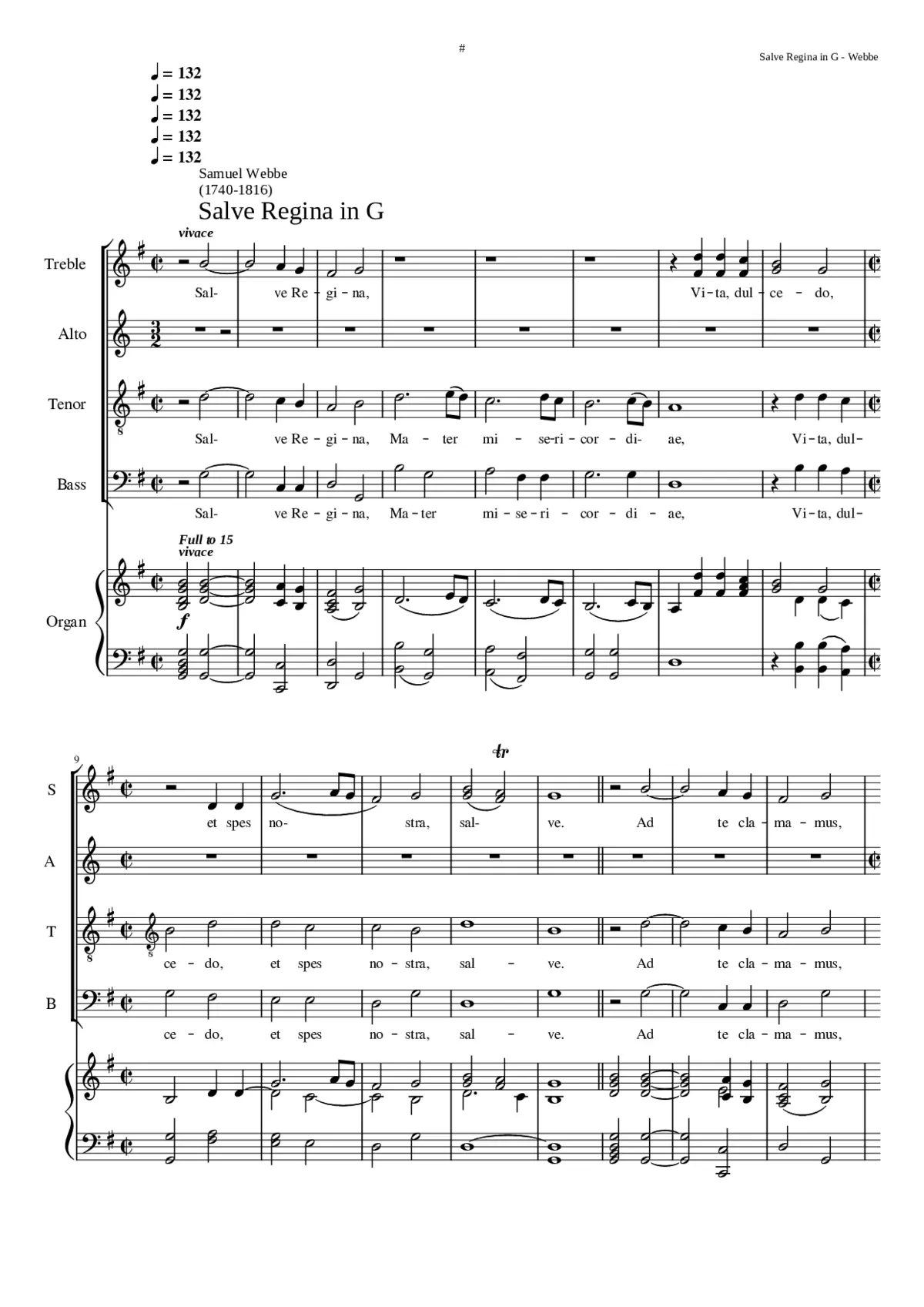 Salve Regina in G - Page 1