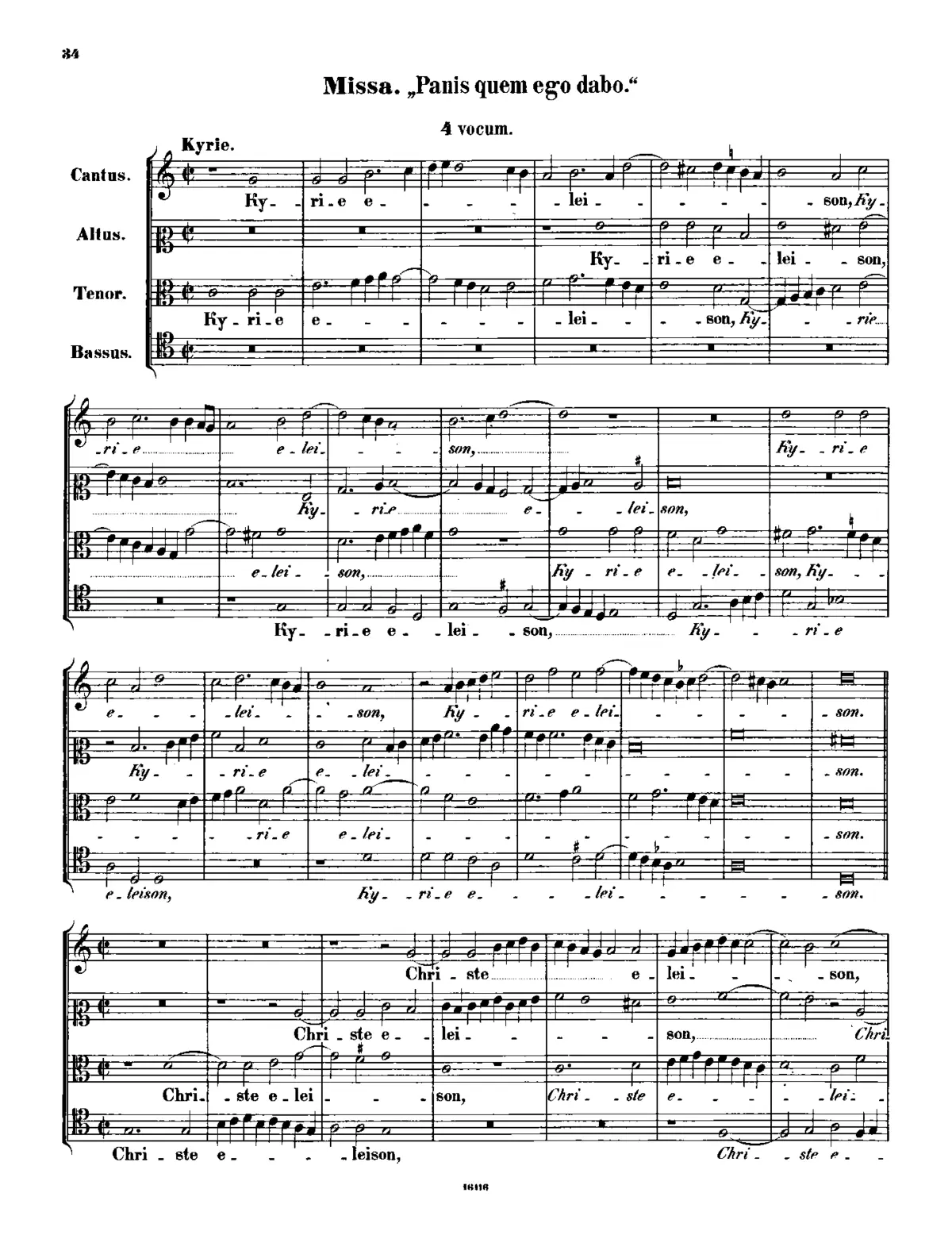 Missa Panis quem ego dabo - Page 1