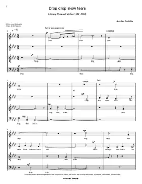 Drop, drop, slow tears