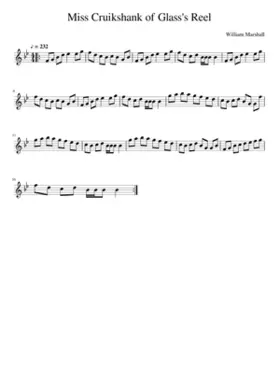 Miss Cruikshank of Glass's Reel