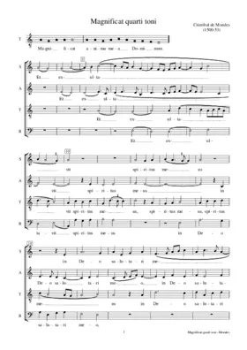 Magnificat quarti toni 'Et exultavit'