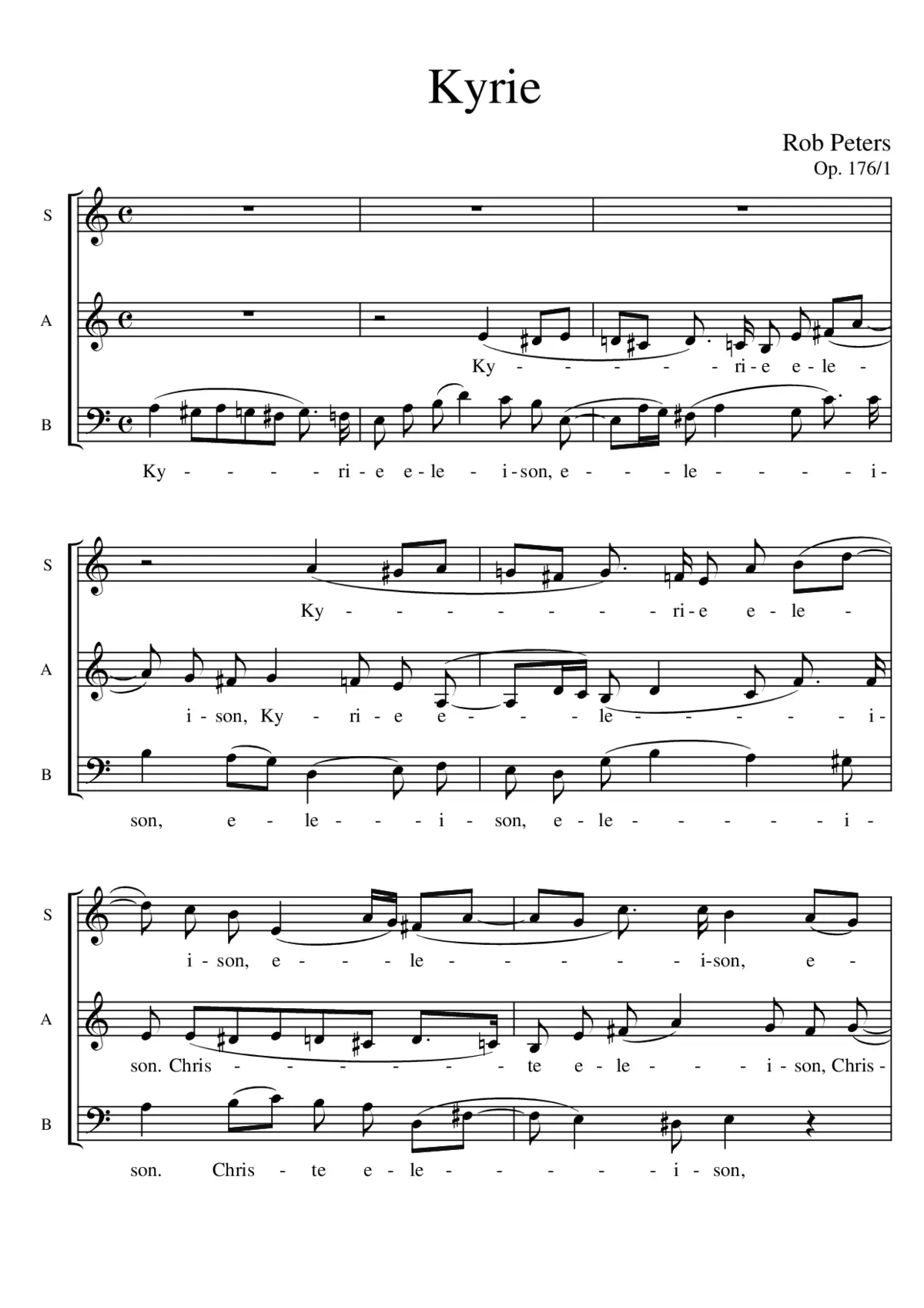 3 Choral Pieces - Page 1