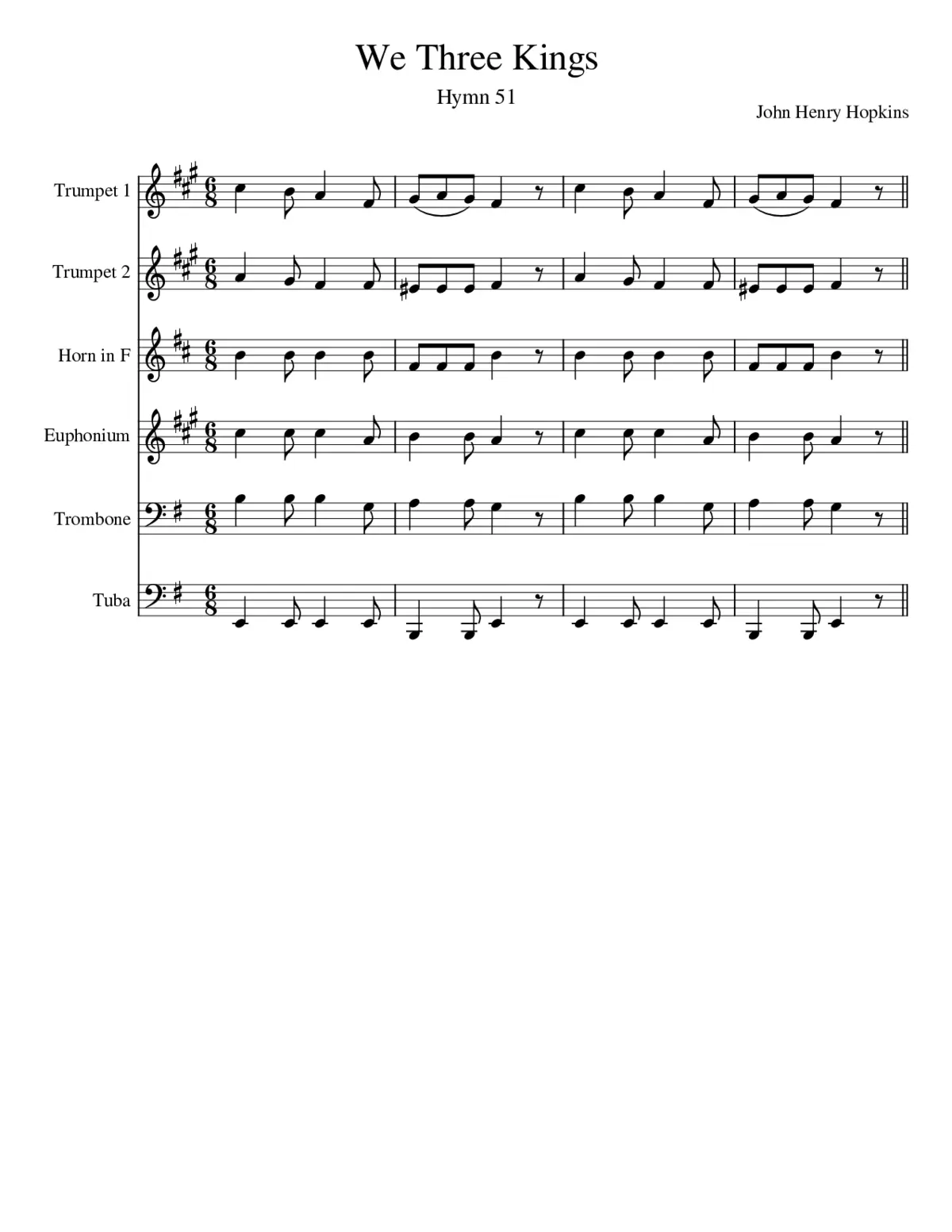 We Three Kings of Orient Are - Page 1