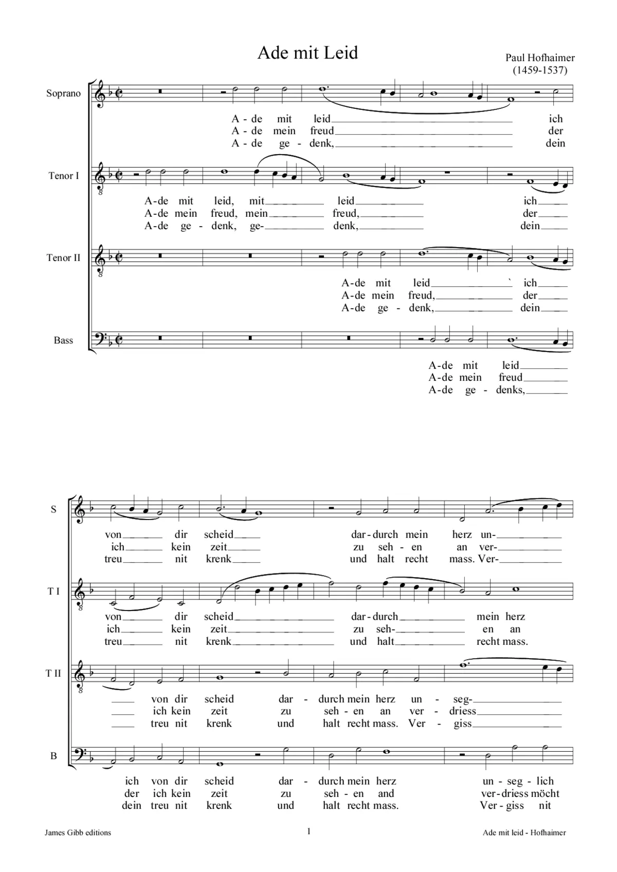 Ade mit Leid - Page 1