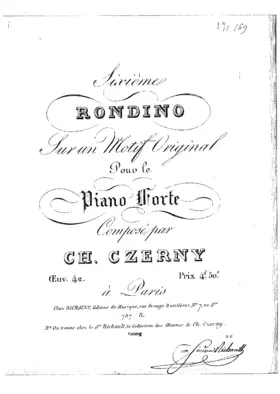 Rondino No.6 sur un motif original