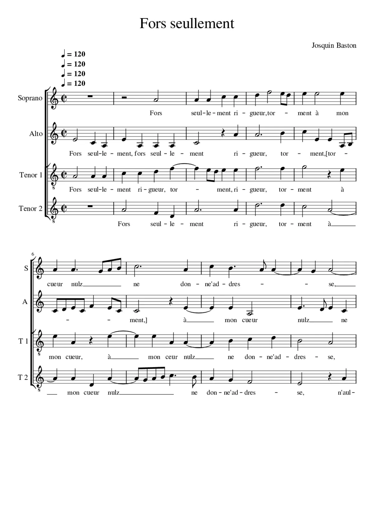 Fors seullement - Page 1