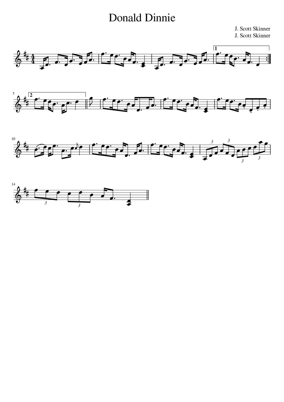 Donald Dinnie - Page 1