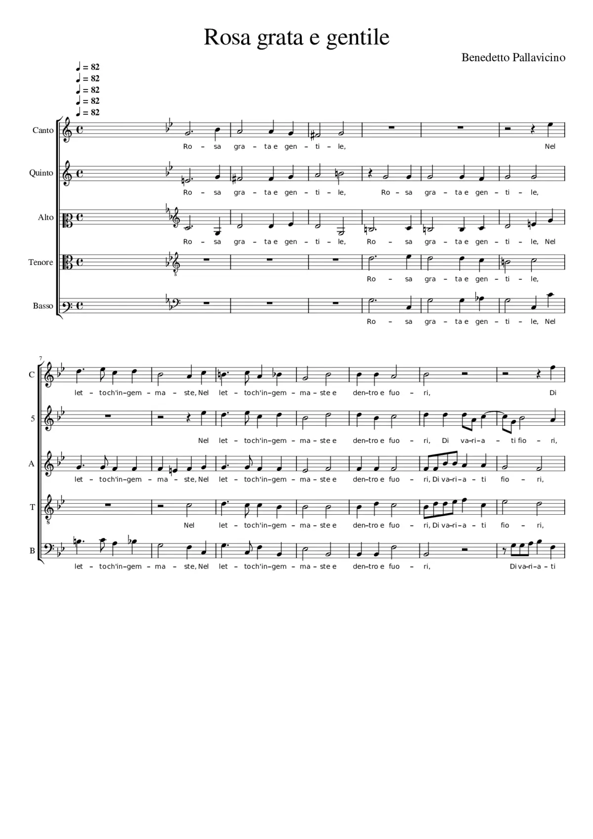 Rosa grata e gentile - Page 1