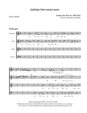 Jubilate Deo omnis terra