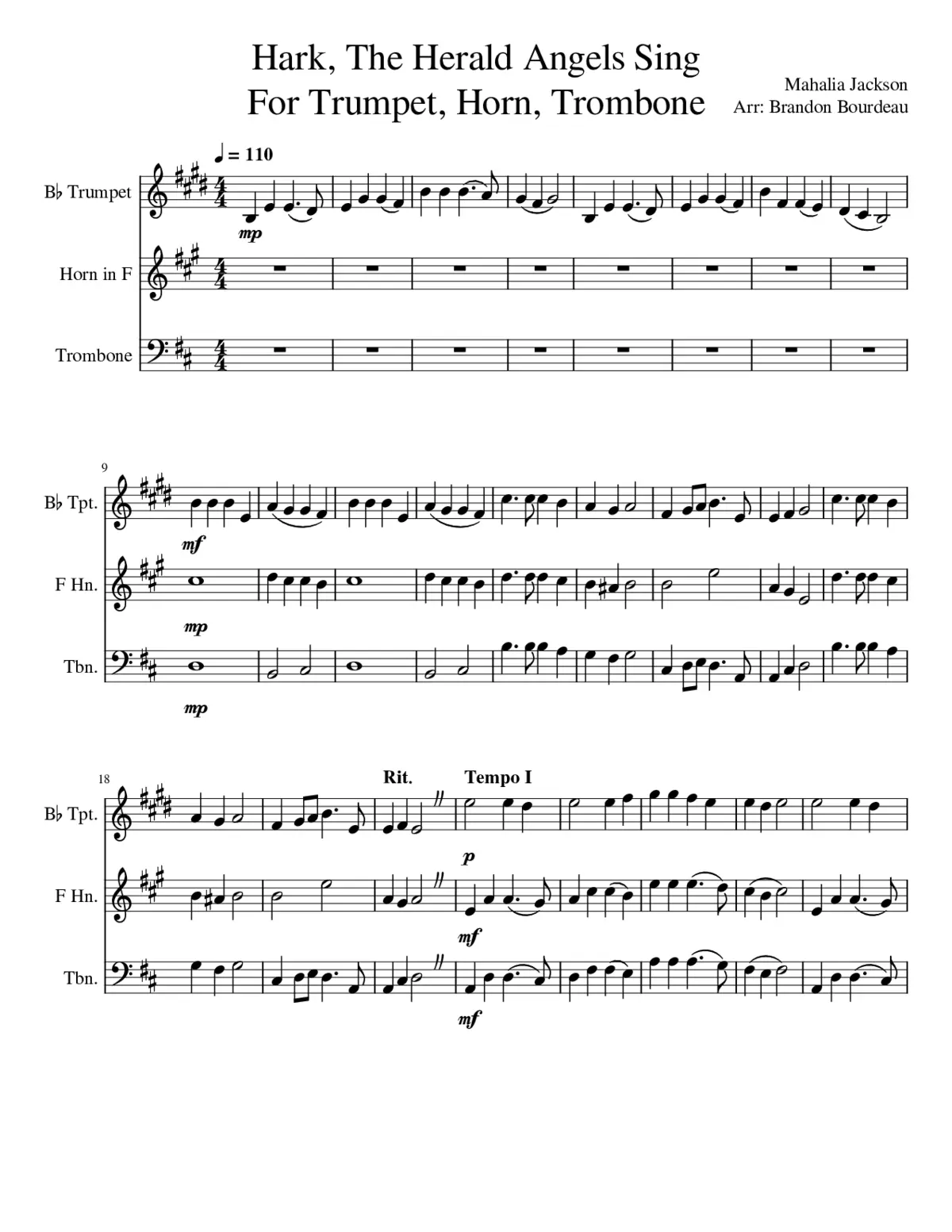 Hark The Herald Angels Sing - Page 1