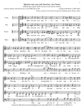 Queste non son più lacrime, che fuore