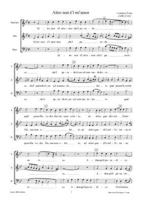 Altro non è'l mi'amor I