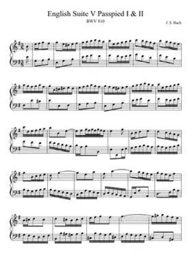 English Suite No.5 in E minor BWV 810