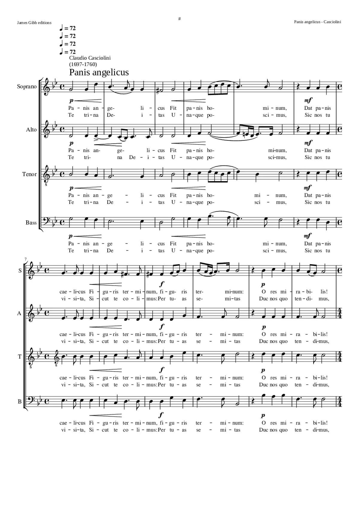 Panis Angelicus - Page 1